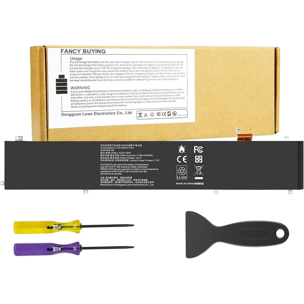 RC30-0248 Battery for Razer Blade 15 Advanced 2018–2021 80Wh 4ICP4/55/162